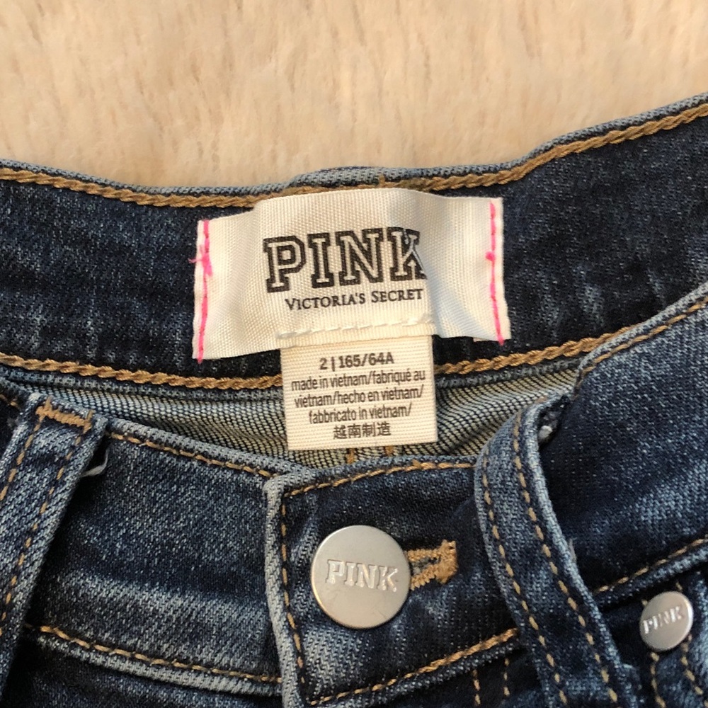 PINK victoria's secret denim shorts - Picture 3 of 4